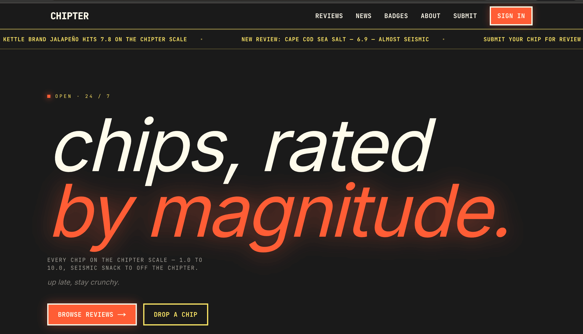 Chipter — a self-generating content engine for chip reviews